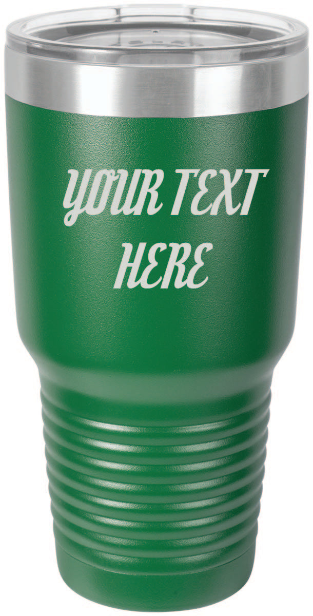 Custom Text Personalized 30 oz Tumbler - Apollo Laser